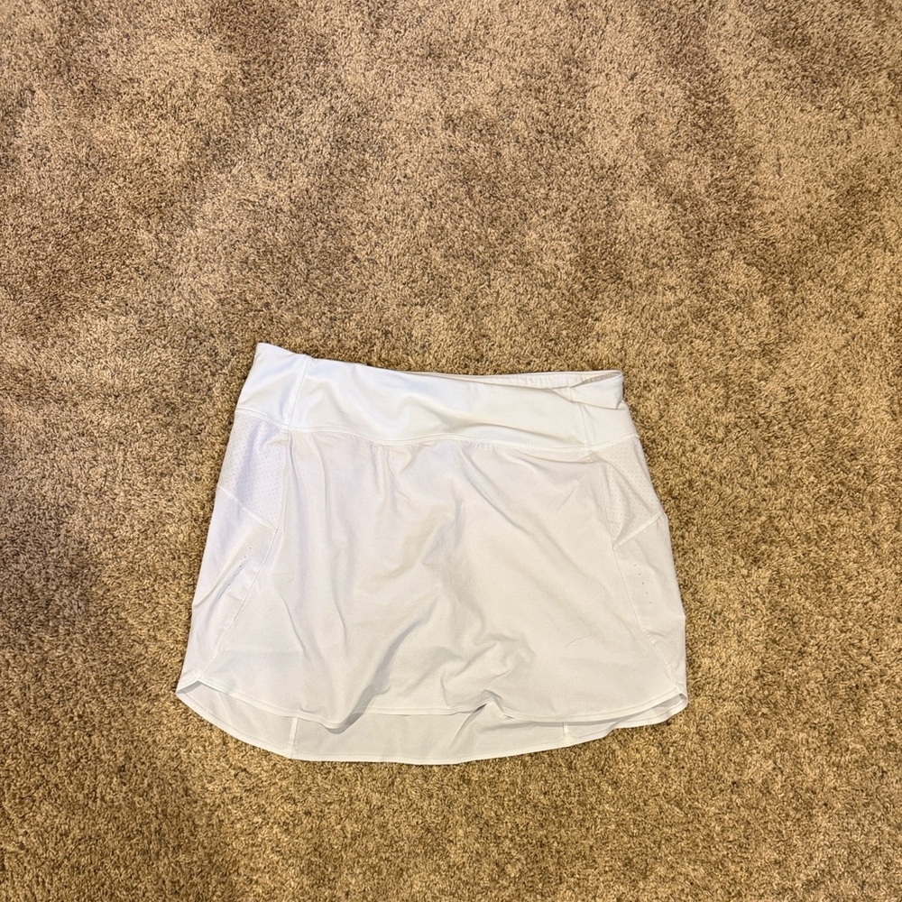 Athleta Run With It White Skort